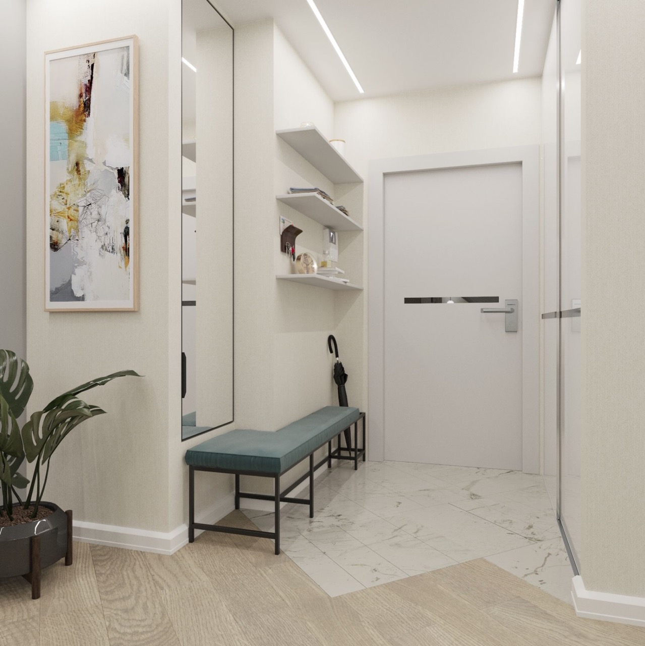 Entryway Design in Brooklyn, NY by NL Dream Interiors