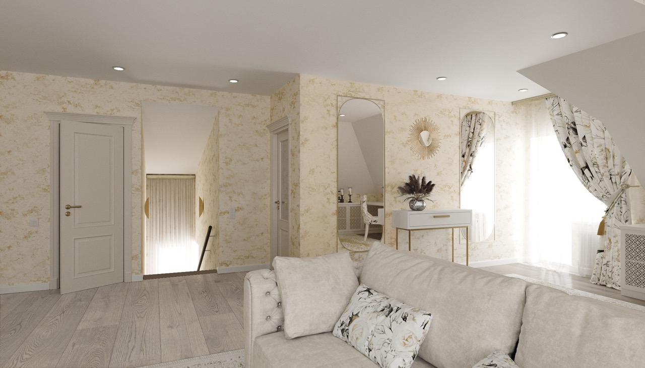 Attic Boudoir project in Brooklyn, NY by NL Dream Interiors
