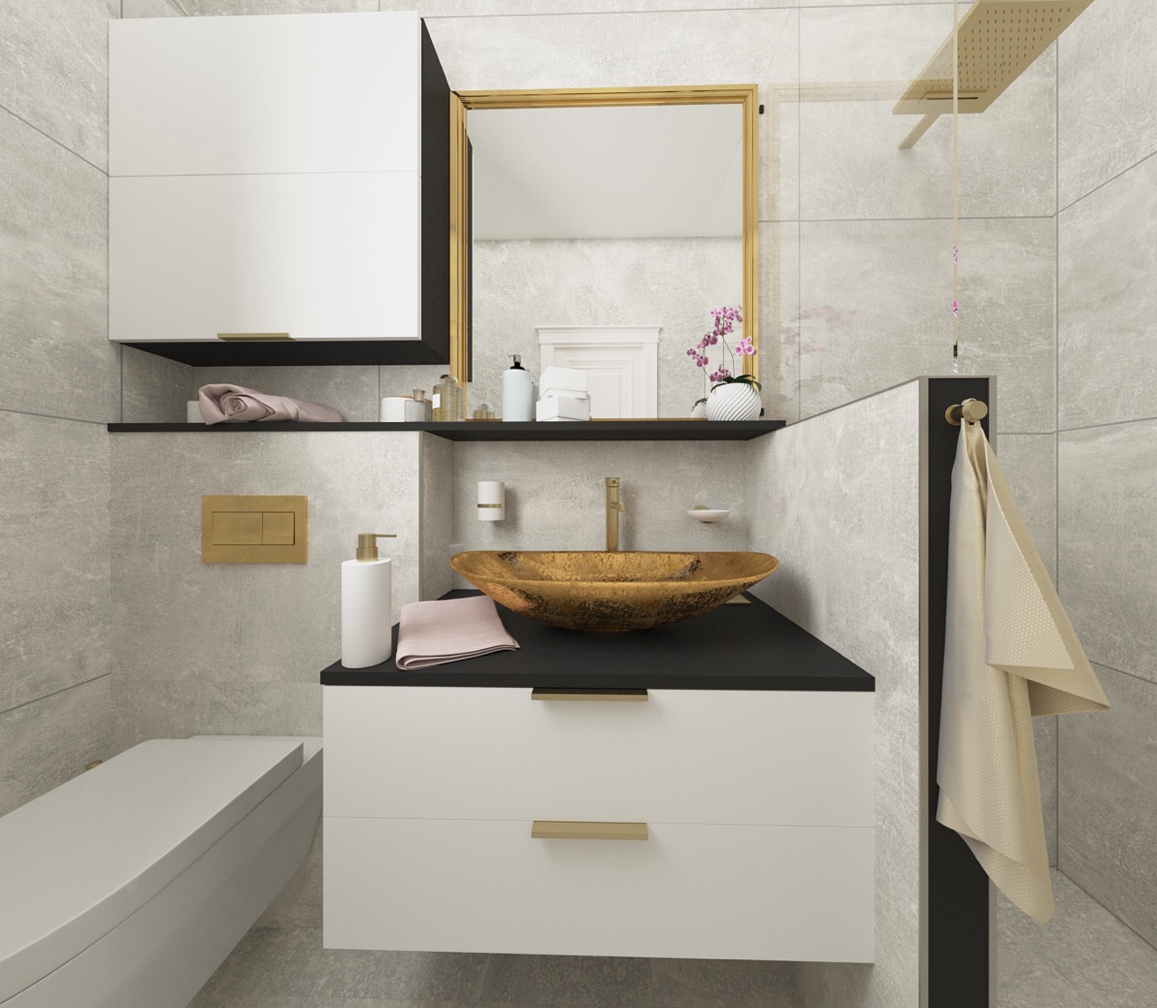 Modern bathroom renovation by NL Dream Interiors, Brooklyn