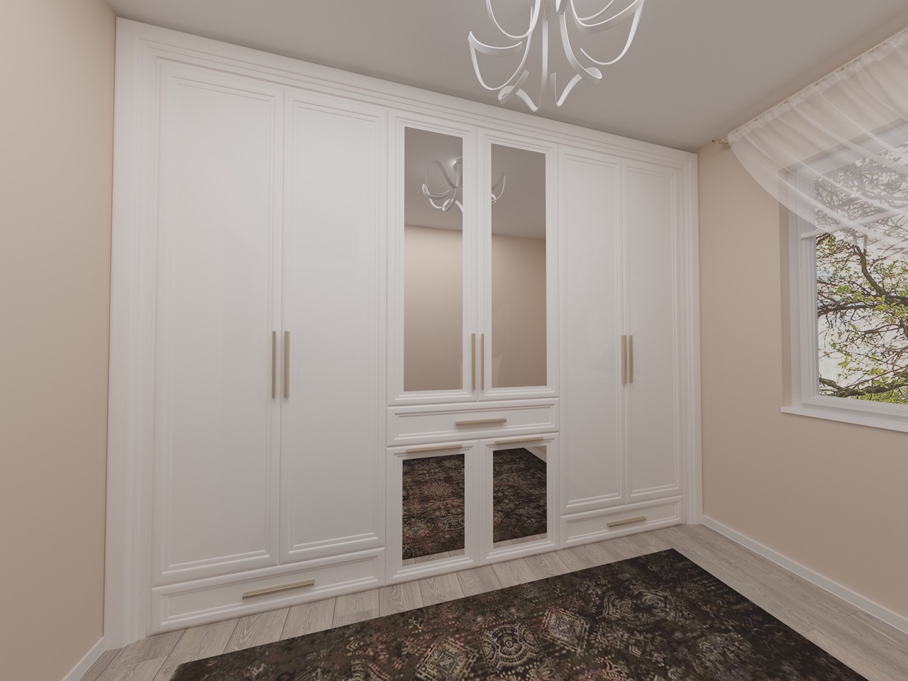 Custom Closet with Mirror Doors project in Brooklyn, NY by NL Dream Interiors