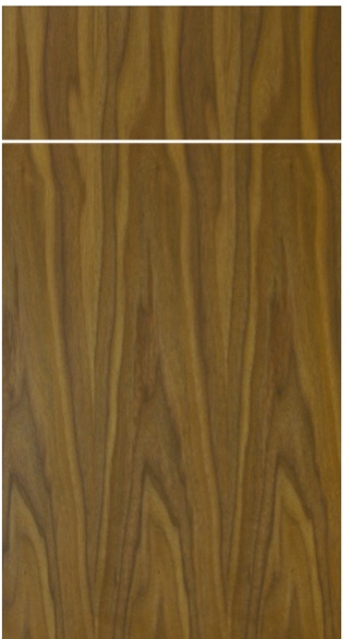 Flat Walnut cabinet door style by NL Dream Interiors