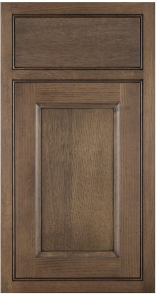 Rift Cut Oak cabinet door style by NL Dream Interiors